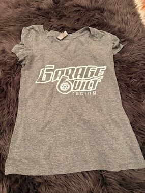 Garage Built Racing Gray Graphic Tee
